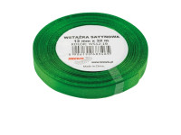 Wstążka satynowa 12mmx32m zielona Brewis